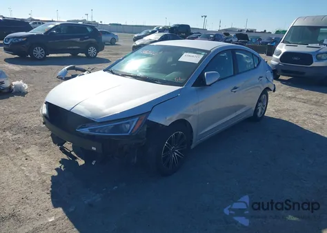 2019 Hyundai Elantra Sel from USA, damaged, VIN KMHD84LFXKU742012